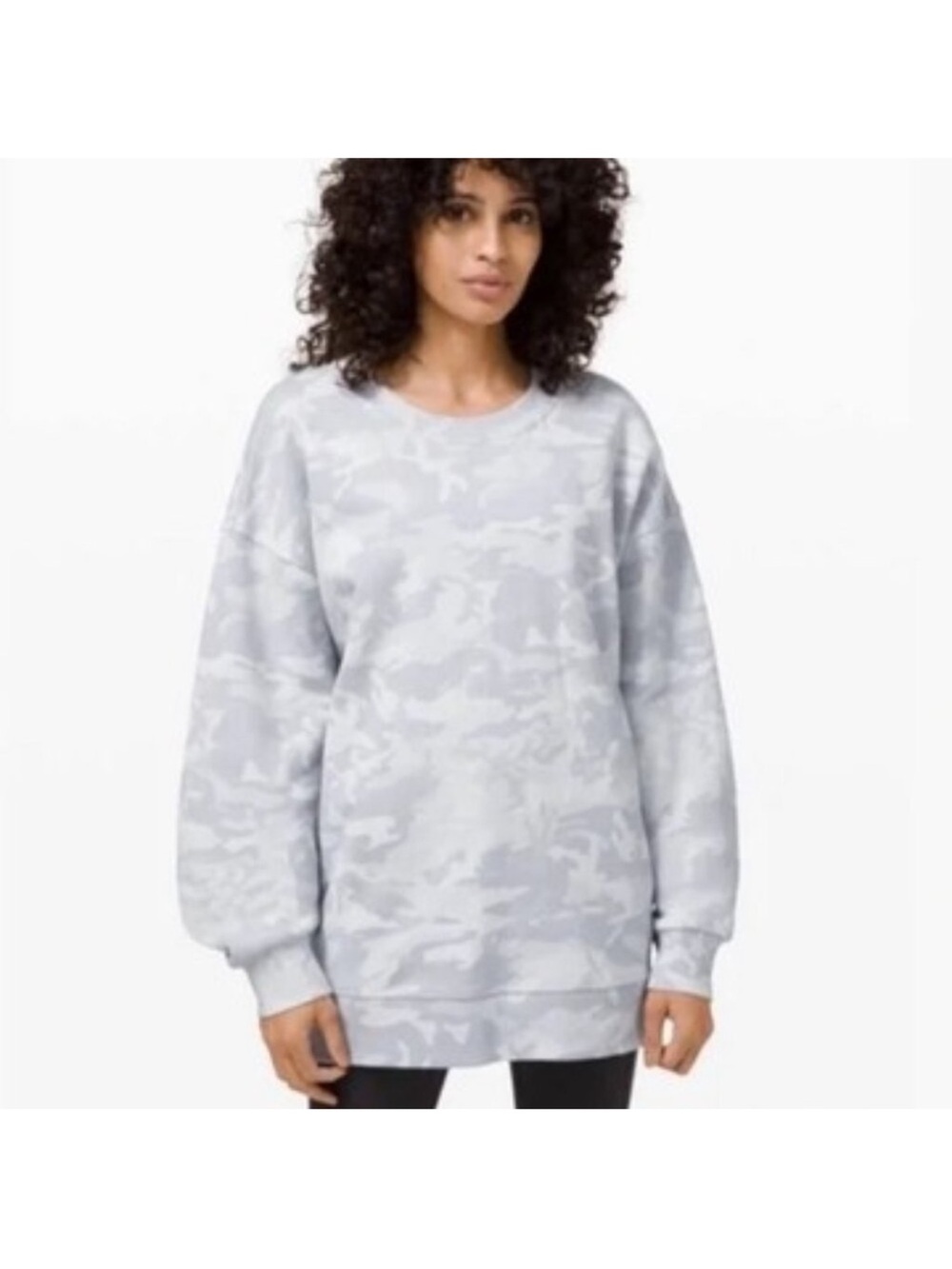 lululemon athletica perfectly oversized Camo Crew Sweatshirt size 20